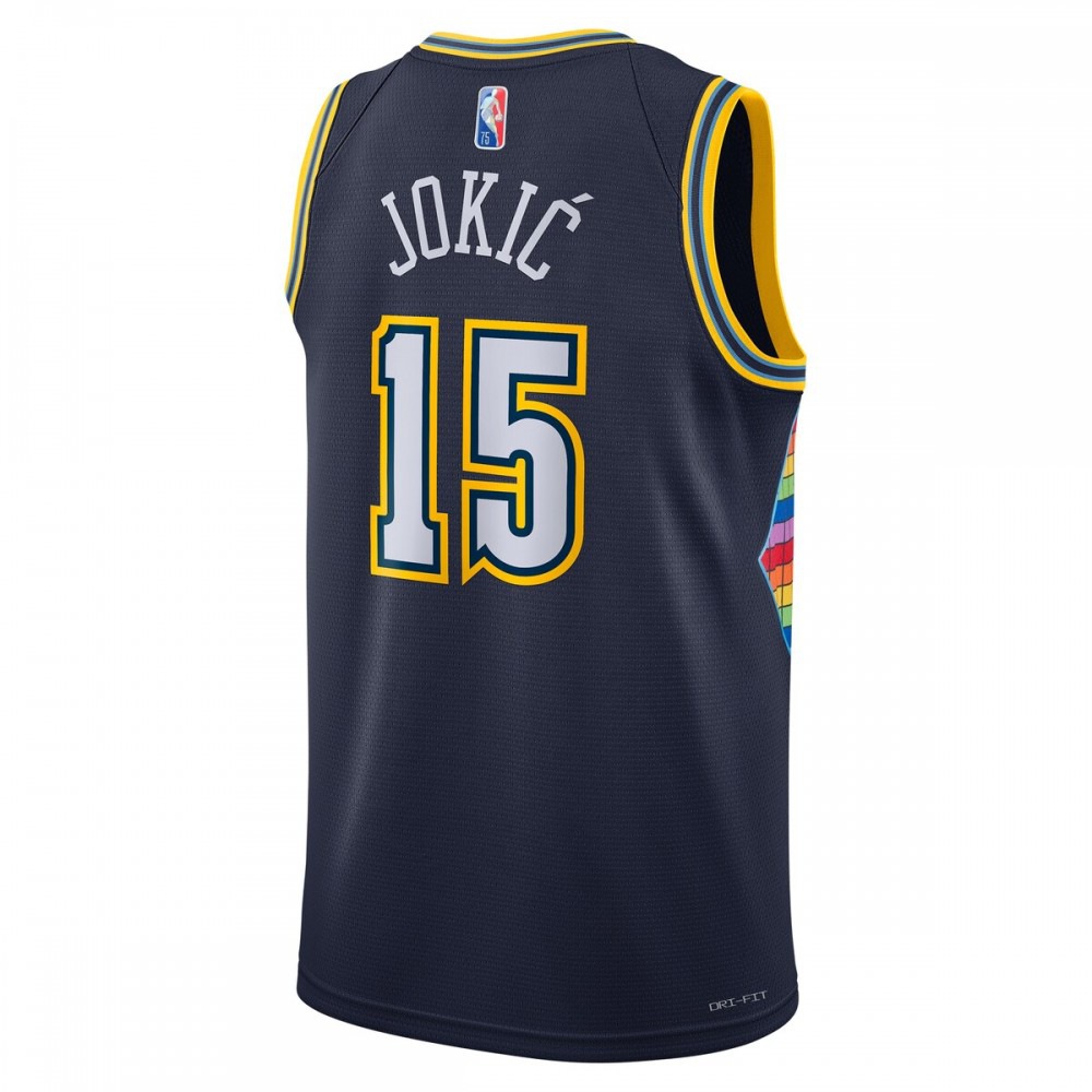 Nikola Jokic Denver Nuggets 2021/22 Swingman Jersey - City Edition - Navy-Pro Kit Vault | Brand New 26/27 Sports Jerseys